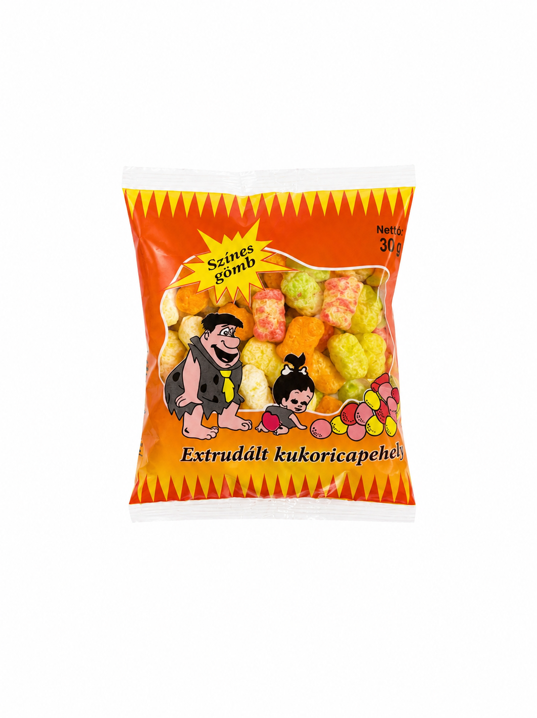 Színes édes gömbpehely